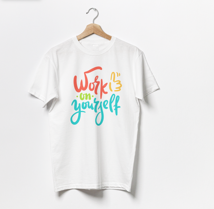Work on Yourself Cotton Tee