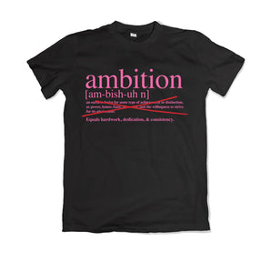 'Ambition Definition' Cotton Tee