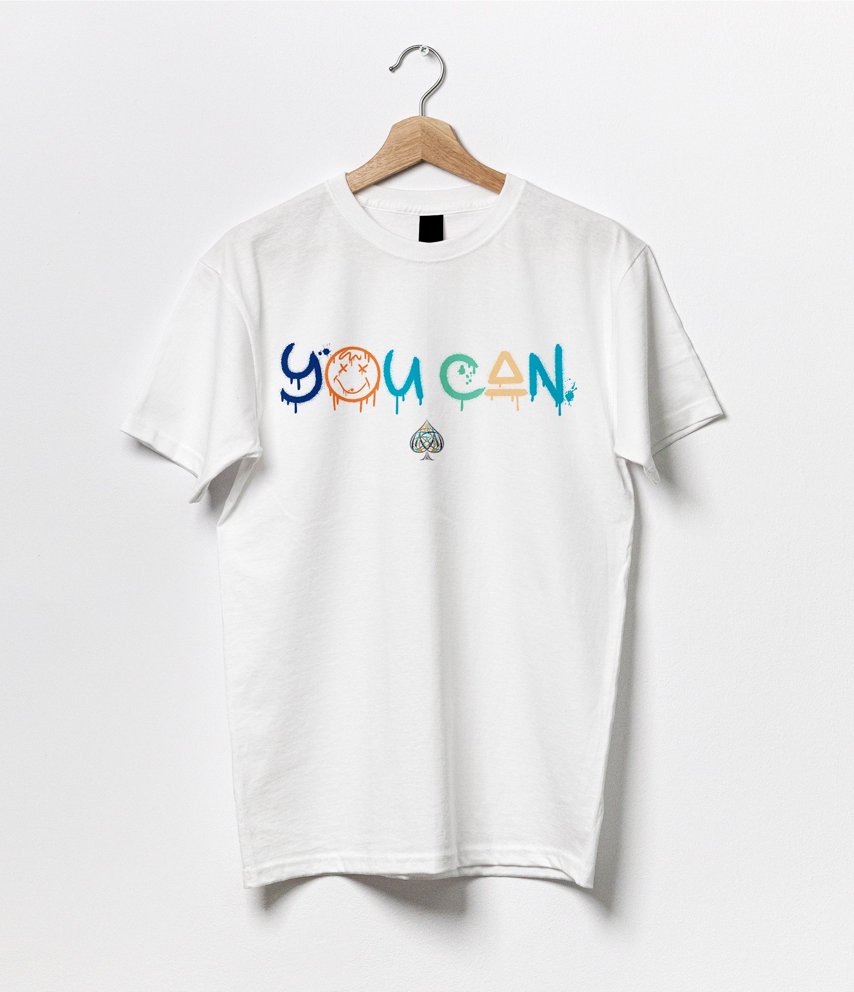 'You Can' Spray Symbols Cotton Tee